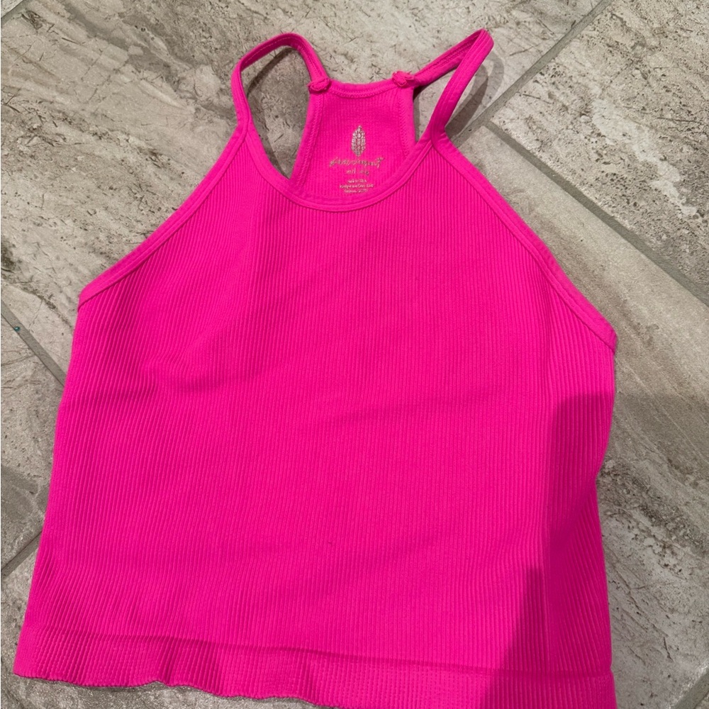 Free People (FP) Movement Pink seamless Tank